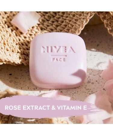 NIVEA MagicBAR Radiance Face Cleansing Bar (75g) Face Cleanser with Rose and Vitamin E Plastic-Free Facial Cleansing Bar Facial Cleanser Recyclable Packaging Face Wash - Buy Online on GoSupps.com