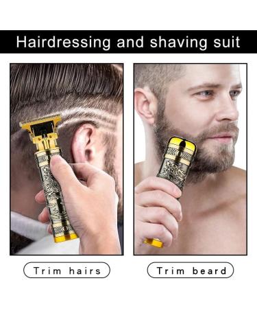 Professional Hair Clippers for Men - Cordless Mini Electric Razor with Dragon Pattern - Black Short Hair Clipper Set - Buy Online on GoSupps.com