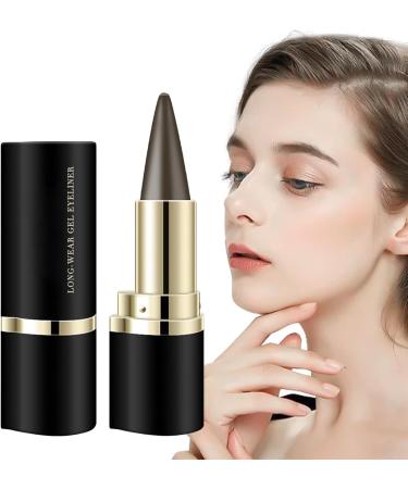 WJnflQN Gel Liner Dark Defines lines waterproof eyeliner Dirtresistant makeup stick for outdoor party night work home daily use travel wedding brown - Buy Online on GoSupps.com