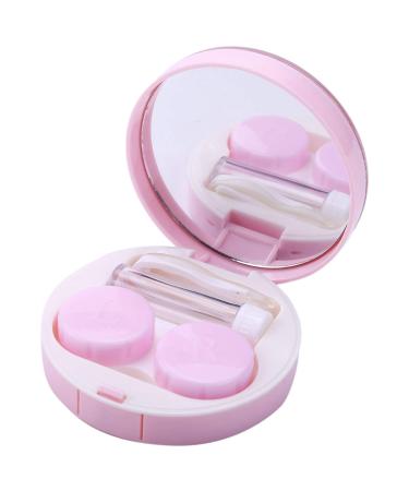 Rous newly designed lens container lentils container flowing sequins of cute lentils container female girl carrying bag lens pink