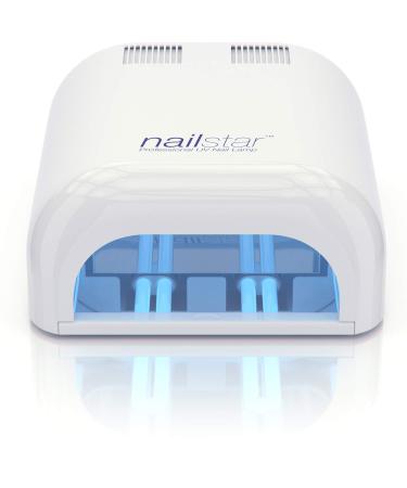 Nailstar 36 Watt Professional UV Nail Lamp Gel Nail Lamp for Gel Nails with 120 and 180 Second Timers + 4 x 9W Bulbs Included