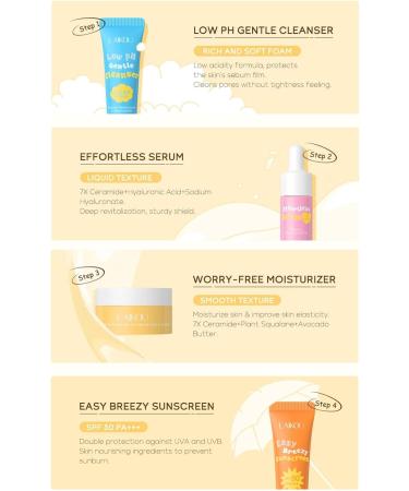 Travel Skin Care Kit Mini Brightening Skin Care Kit for Teens Girls Women Avocado Oil Facial Skin Care for Daily Moisturizing with - Buy Online on GoSupps.com