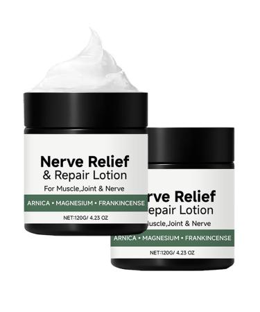 CongRong Alcura 2-Pack Magnesium Moisturizing Nerve Creams for the Body with Arnica Intense Moisturizing Repair Lotion Body Massage Cream For Health Daily Knee Care