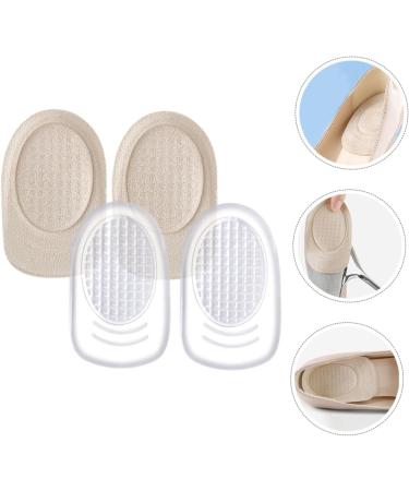 FRCOLOR Gel Heel Cushion Inserts - 2 Pairs Women's Flat Shoe Pads for Snug Fit & Comfort - Soft Insole & Half Pad for All-Day Relief - Buy Online on GoSupps.com