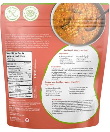 Everland Organic Red Split Lentils 454gm - Buy Online on GoSupps.com
