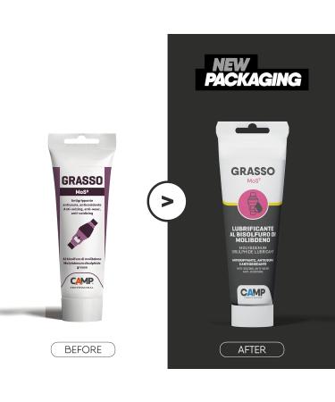 CAMP Mos2 Grease Molybdenum Disulfide Lubricating Grease for Heavy Loads and High Temperatures Anti-Seize and Anti-Wear 150 ml - Buy Online on GoSupps.com
