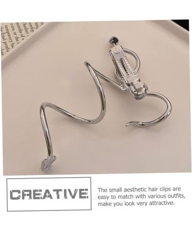 minkissy Snake Hairpin Tiaras for Women Hair Accessories for Women Snake Hair Accessories Ponytail Holder Clip Ponytail Clip Snake Hair Pin Hair Claw Clip Serpentine Miss Metal Claw Needle - Buy Online on GoSupps.com