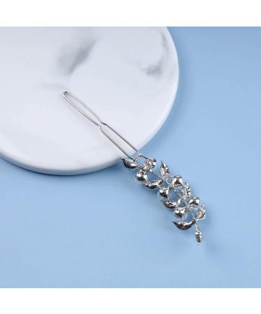 Inilbran Vintage Pearl Leaf Hair Clips Silver Pearl Wedding Hair Barrette Clip French Olive Leaf Pearl Hairpin Clip Pearl Leaf Hair Pins Decorative Headwear Pearl Head Clip Accessories for Women - Buy Online on GoSupps.com