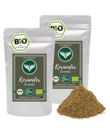 Azafran ORGANIC Coriander Seeds Ground Coriander Powder 500g 500 g (1 pack)