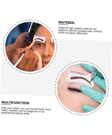Beavorty Eyebrow Pencil Eyebrow Makeup Template 384 pcs Women Disposable Auxiliary Eyelash Tool Cards Eyebrow Assistant Grooming Kits Brow Makeup Stencil 1 count (Pack of 1) Whitex4pcs - Buy Online on GoSupps.com