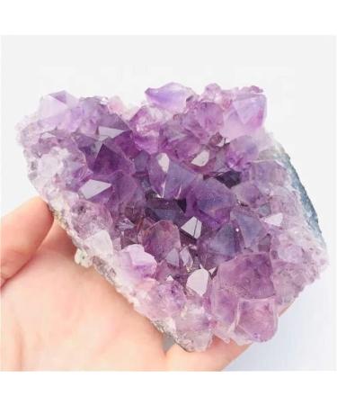 1pc 150g-190g Crystal Decorative Geode Irregular Natural Amethyst Stones Cluster Quartz Home Decor Suitable for Furniture Decoration Full of Texture - Buy Online on GoSupps.com