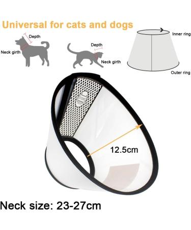 GUIYANIU Dog Cone Collar After Surgery Recovery Collars for Dogs Cats Cats Dog Cones for Anti-Licking Pet Protective Neck Cone Stop Licking Adjustable Plastic Soft Collar for Wound Dogs and Cats - Buy Online on GoSupps.com