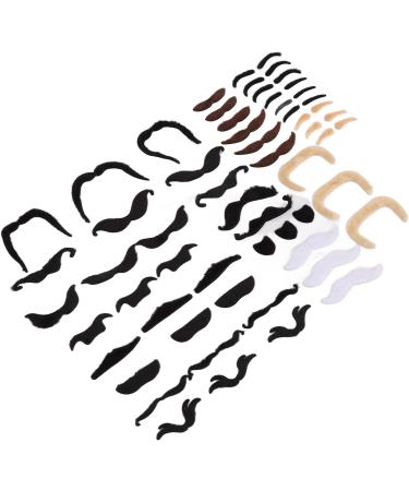  MIMEITOPA False Eyebrow Beard Kit Short Flannel Fake Eyebrow Beard Kit for Artificial Brows and Moustache with Back Adhesive for Theme Party - Buy Online on GoSupps.com