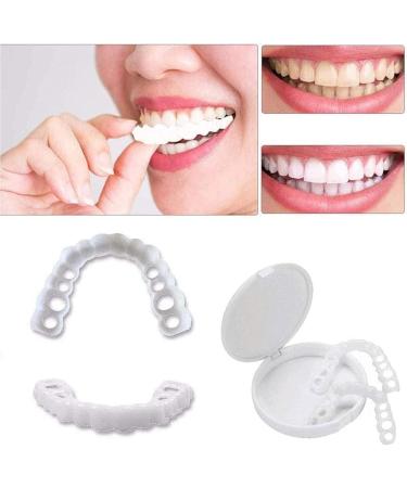 Snap-On Tooth Veneers for Men & Women - Cover Imperfect Teeth & Fallacies - Instant Smile & Trust with Temporary Artificial Tooth Covers - Buy Online on GoSupps.com