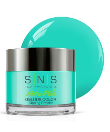 SNS Nail Dip Powder  Gelous Color Dipping Powder - Neon Tetra (Turquoise/Aqua  Neon) - Long-Lasting Dip Powder Nail Color Lasts 14 Days - Low-Odor & No UV Lamp Required - 1 oz 1 Ounce (Pack of 1) Neon Tetra - Buy Online on GoSupps.com