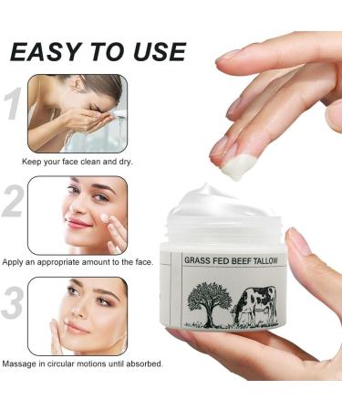  HASAIKA Organic beef tallow skin care cream - Moisturizing and nourishing for dry and sensitive skin - 50 ml - Buy Online on GoSupps.com