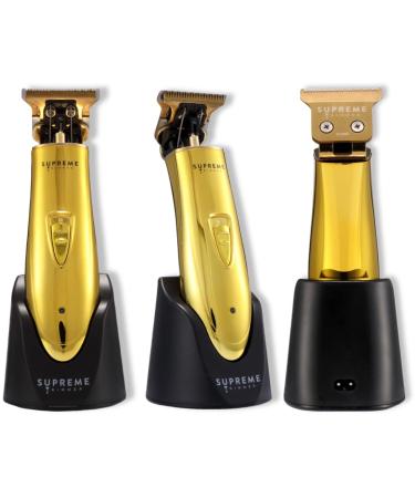 SUPREME TRIMMER ST5200 - Professional Barber Hair Trimmer Cordless Clipper Liner Beard Trimmer - Chrome Gold T-Shaper Li (Extra Blade Included) - Buy Online on GoSupps.com