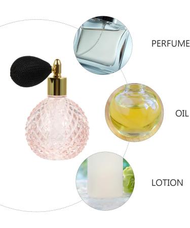100ml Vintage Glass Perfume Bottle Perfume Spray Refillable Spray Bottle Dispenser with for Home Perfume Travel (Caps in Random Colours) - Buy Online on GoSupps.com