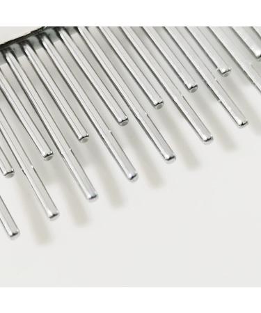 Long Hair Dog Cat Comb Grooming Tool with Short and Long Teeth for Knots Tangles Removal - Stainless Steel Pin for Dogs Cats Poodles Horses - Buy Online on GoSupps.com