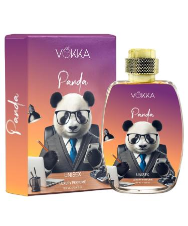 Vok:ka Panda 100ml Perfume | Unisex Luxury Long Lasting Ambery Perfume For Men And Women | Sweet Amber Scent Eau De Parfum | EDP Fragrance for Gift | Notes: Saffron Amber Leathery