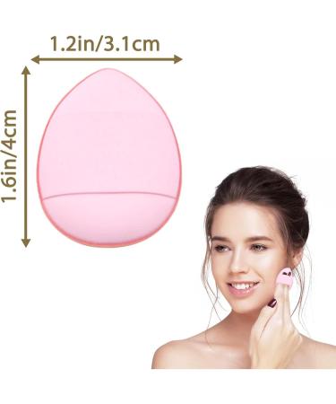 12 Pieces Finger Powder Puff Makeup Mini Powder Puff Mini Makeup Sponge For Foundation Concealer Cosmetic Foundation Sponge Mineral Powder Wet Dry Makeup Tool (Pink) - Buy Online on GoSupps.com