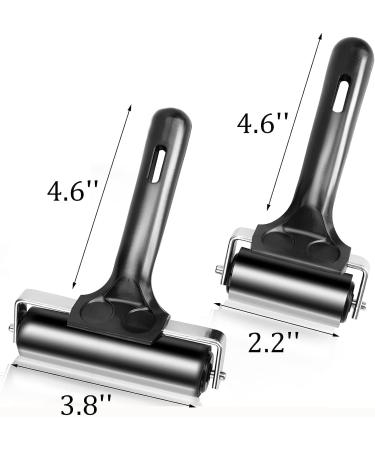 Yesland 4 Pcs Brayer Roller Set - Black Rubber Rollers for Printmaking, Stamping, and More - Buy Online on GoSupps.com