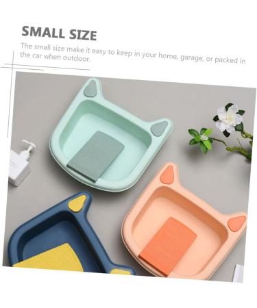 Luxshiny 2pcs Wash Basin Baby Sink Washboard Wash Board for Hand Washing Cloths Cute Washing Dishes Newborn - Buy Online on GoSupps.com