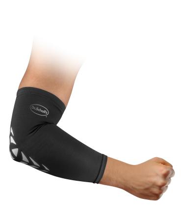 Dr. Scholl's Compression Elbow Sleeve Designed for Pain Relief & All-Day Support with Breathable & Copper Infused Fabric (Size S/M) Small/Medium