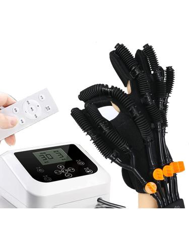ZZBB Finger Training & Rehab Orthotics for Stroke Patients with Hemiplegia Stimulated Nerve Recovery Extensions Stroke Hemiplegia Rehabilitation Robot Gloves Left Large