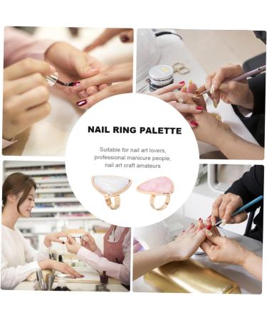CLISPEED 2 pi ces Palette Anneaux pour Ongles Marbre Palette de M lange Vernis Artistique pour Manucure DIY Femme Accessoire Nail Art Pratique et R utilisable - Buy Online on GoSupps.com