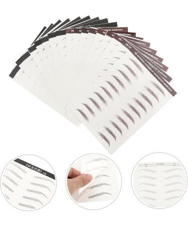 Didiseaon 18pcs Eyebrow Stickers Makeup Stickers 4d Peel off Imitation Eyebrow Tattoos Tool Semi-permanent 3d - Buy Online on GoSupps.com