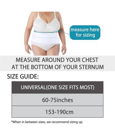 Buy Broken Rib Brace & Abdominal Binder - Back Support Belt for Bruised Fractured Ribs - Plus Size Chest Compression Wrap for Men & Women - Buy Online on GoSupps.com