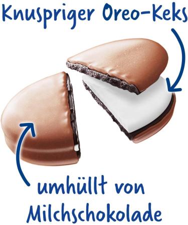  Oreo OREO Crunchies Dipped - Mini crunchy cocoa cookies filled with vanilla cream and coated in smooth milk chocolate - 8 x 110g - Buy Online on GoSupps.com