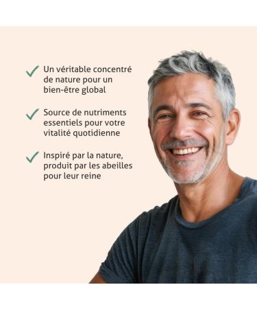 BLANCHE BRESSON - Organic Royal Jelly - Neutral Taste - Tone & Vitality - Defense Immune System Immunity Energy Anti-Fatigue Concentration - 30 Capsules - 30 Day Treatment - Made in France - Buy Online on GoSupps.com