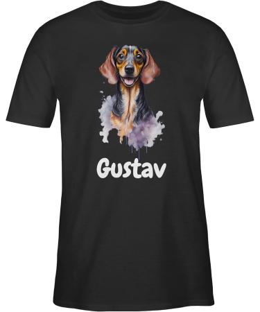 Personalized Dachshund T-Shirt for Dog Owners - Custom Gift with Names | Shirtracer | 3XL Black - Buy Online on GoSupps.com