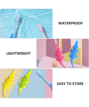 Minkissy 8pc Cartoon Animal Toothbrush Set - Sensitive Baby Toothbrushes for Kids | Wooden & PBT Small Head Oral Care Toys - Buy Online on GoSupps.com