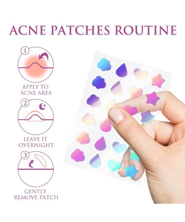 Natural Green Algae & Tea Tree Oil Acne Pimple Patches - Mandabloom Hydrocolloid Dots for Zits, Blemishes & Spots - 72 ct Dermatologist Reviewed - Buy Online on GoSupps.com