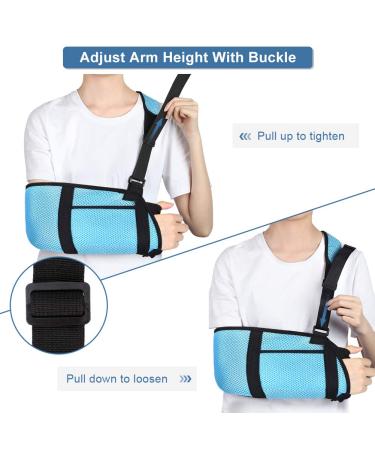 Child Arm Sling & Shoulder Immobilizer | Kids' Arm Loop with Waistband & Storage Bag - Support for Broken Arm Elbow & Wrist Injuries - Buy Online on GoSupps.com
