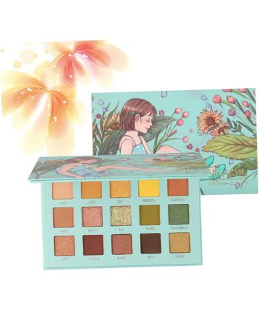 Beavorty 1pc 15 Shimmer Eyeshadow Gold Eyeshadow Portable Eyeshadow Compact Eye Shadow Childhood Cosmetic 1 count (Pack of 1) Green - Buy Online on GoSupps.com