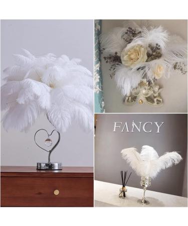 Piokio 20 pcs White Ostrich Feathers Plumes 10-12 inch | DIY Christmas & Wedding Party Decorations - Buy Online on GoSupps.com