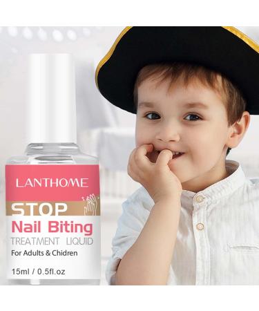  Tebinzi Anti-Nail Biting Liquid | 15ml Anti-Nail Care Liquid Effective Nail Polish - Stop Prevention Nail Polish Multi-purpose scientific nail polish for nail care Tebinzi - Buy Online on GoSupps.com