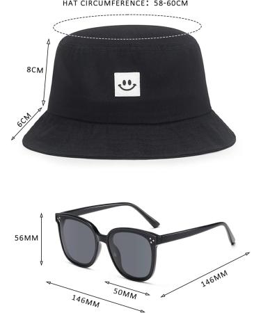 Foldable Breathable Sun Hat for Fishing & Outdoor Unisex Travel & Leisure Hat with 1 Sunglasses - Buy Online on GoSupps.com