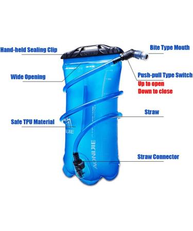 AONIJIE Foldable Hydration Bladder 1.5L-TPU | Leakproof Water Bag for Outdoor Activities - Buy Online on GoSupps.com