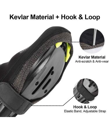 ROCKBROS Winter Cycling Toe Covers - Black Kevlar Overshoes (L/XL) - 1 Pair - Buy Online on GoSupps.com