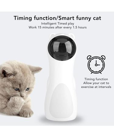 TYTOGE Automatic Cat Laser Toy Timing Function Dual Power Supply Adjustable Angles LED Interactive Laser Cat Toys for Indoor - Buy Online on GoSupps.com