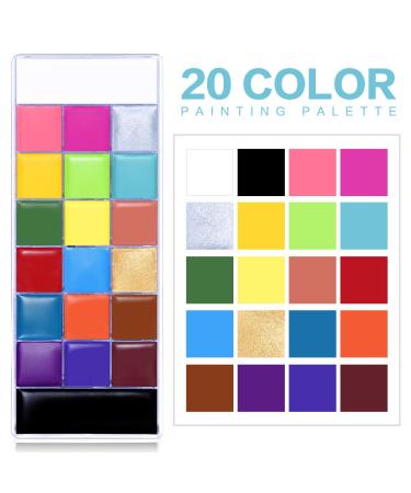 UCANBE Athena Face & Body Paint Oil Palette - Professional Non-Toxic Safe Makeup Kit for Halloween, Parties, Kids & Adults - Buy Online on GoSupps.com