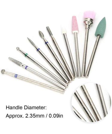 Nail Drill Bits Nail Grinding Head Effective Polishing Strong And Durable Beauty Salon for Home Salon Shop Manicure Store - Buy Online on GoSupps.com