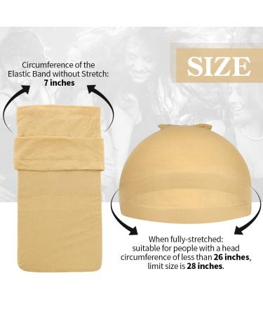 Dreamlover Beige Stocking Wig Caps for Women - Pack of 12 - Buy Online on GoSupps.com