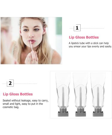 CLISPEED Tubes de Brillant L vres Vides 4 Ml de Dentifrice 8 Pi ces Contenants Rechargeables Transparents pour Soin des L vres Flacons Portables Anti-Fuites pour Voyages et - Buy Online on GoSupps.com