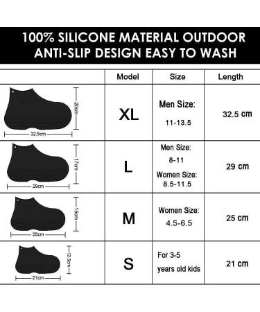 LEGELITE Reusable Silicone Waterproof Shoe Covers with Zipper - Large Clear Shoe Protectors for Men, Women, and Kids - Buy Online on GoSupps.com